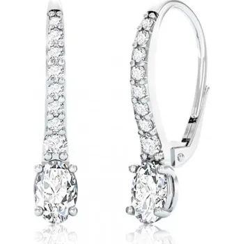 Náušnice Couple, Elegantní náušnice Marlene, zirkony a&nbsp;bílé zlato, 585-66-3-0414.1B00.0.00.001.10