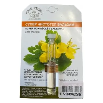 Péče o ruce HERBAL TRADITIONS: SUPER balzám z vlaštovičníku na péči o pokožku 3ml K3039