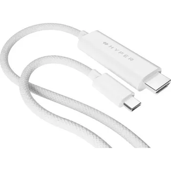 Video kabel Targus HyperDrive kabel USB-C/HDMI 2,5m bílý