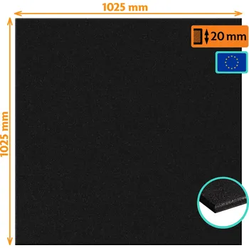 Rohožka Gumová podlahová deska SimpleJack KvadraGym KG20 - 100 x 100 x 2 cm