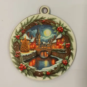 Vánoční dekorace Vánoční výřez baňka - vánoční obrázek č.17