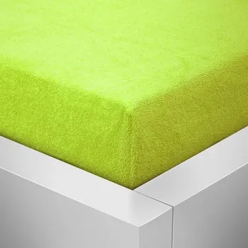 Prostěradlo Froté prostěradlo 160x200 / 25cm - limetka