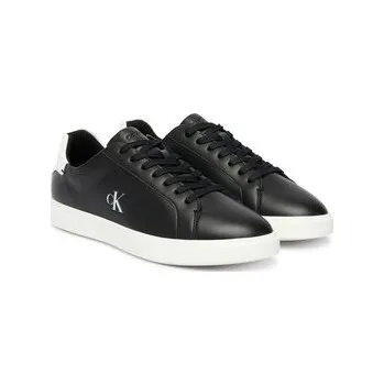 Dámské tenisky Sneakersy Calvin Klein Low Pro Cup Laceup Lth Moire HW0HW02845 Černá 35