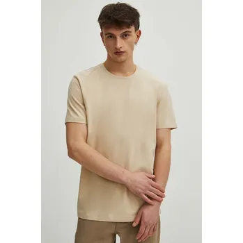 Pánské tričko Bavlněné tričko Medicine béžová barva RS24.TSM011 08X, vel. XXL