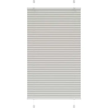 Roleta vidaXL Plisovaná roleta 70x150 cm Šířka látky 69,4 cm [4015188] Barva: světle šedá