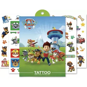 Odstranitelné tetování Dětské dočasné tetování - TLAKOVÁ PATROLA - 4 ks (Značka: TAKARA TOMY)