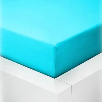 Prostěradlo Jersey prostěradlo LYCRA 90x200 / 25cm - tyrkysové