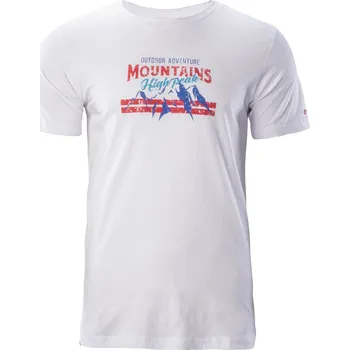 Pánské tričko Pánské Tričko s krátkým rukávem HI-TEC DONYR M000136439 – Bílá M