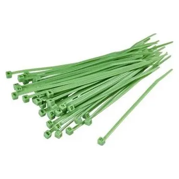 Organizace kabelů Páska vázací 10cm x 2.5mm 100ks, zelená