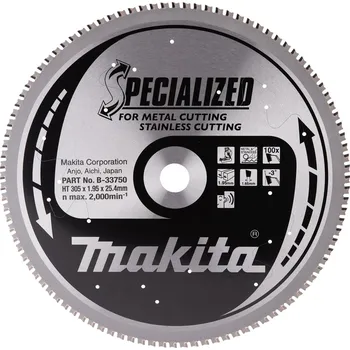 Pilový kotouč MAKITA kotouč pilový nerez SPECIALIZED 305x2x25.4mm 100Z = old B-23123