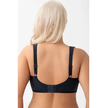 Podprsenka Bezkosticová nevyztužená podprsenka Gorsenia K973 Nela Tmavě modrá 85E