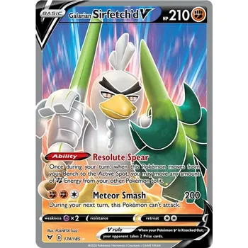 Sběratelská karetní hra Galarian Sirfetchd V 174/185 - Vivid Voltage