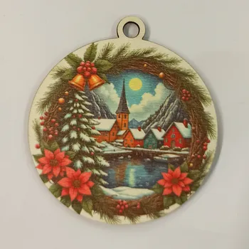 Vánoční dekorace Vánoční výřez baňka - vánoční obrázek č.6