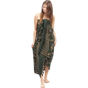 Šátek Sarong BALI BATIK zelený XIV.