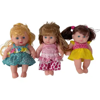 Panenka PLEJO Panenka s&nbsp;vlásky 20 cm, 3 druhy