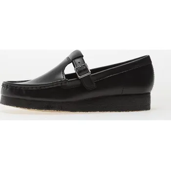 Dámská obuv Tenisky Clarks Originals Wallabee T Bar Blk HiShine Lea EUR 39