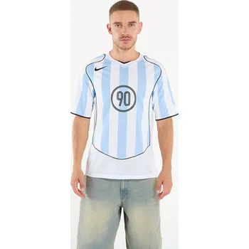 Cyklistické oblečení Dres Nike Total 90 Men's Dri-FIT Soccer Jersey Psychic Blue/ White/ Black/ Black L