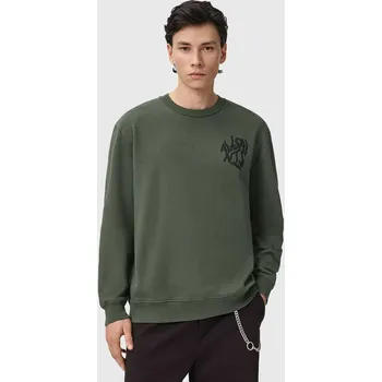 Dámská mikina Bavlněná mikina AllSaints ORLANDO M058NB zelená 78X, vel. S