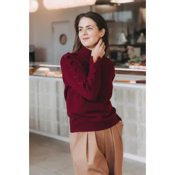 Dámský svetr Svetr Nomi Bordo, L/XL