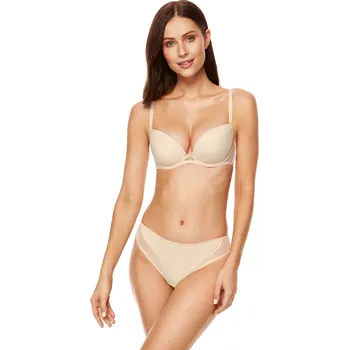 Kalhotky Dámské kalhotky GORTEKS Zara brazilian thong BEIGE 40