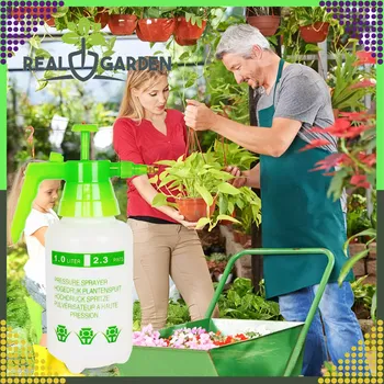 Postřikovač Ruční tlakový postřikovač 1 l zelený