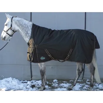 Deka pro koně Deka nepromokavá zimní 300g s nákrčníkem 41310 černá, Velikost 165