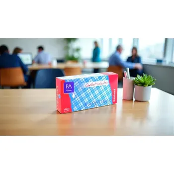 Papírový kapesník PA papírové kosmetické kapesníčky 2-vrstvé 100 ks Modrý