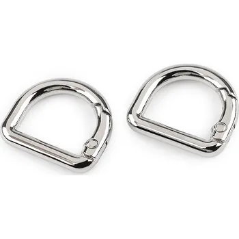 Karabina polokroužek průvlek 16 mm, barva 1 nikl