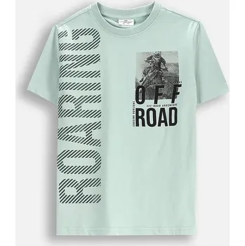 Tričko Coccodrillo tyrkysová barva, WILD SAFARI BOY JUNIOR WC5143207WBJ 65X, vel. 134