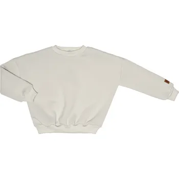 Mikina bez kapuce zateplená - světle béžová Velikost: 62