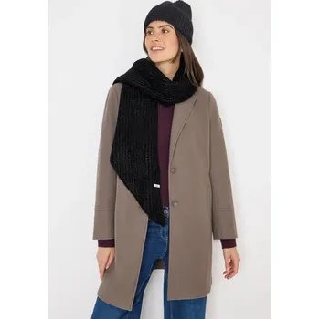 Šála Cecil Trojúhelníkový šátek Street One 572986 s třpytkami černý