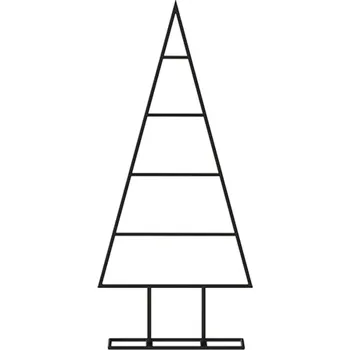 Vánoční dekorace vidaXL 359594 kovový vánoční stromeček pro dekorace 60 cm černý