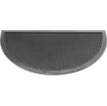 Půlkruhová gumová vstupní kartáčová rohož Scrub - 75 x 45 cm