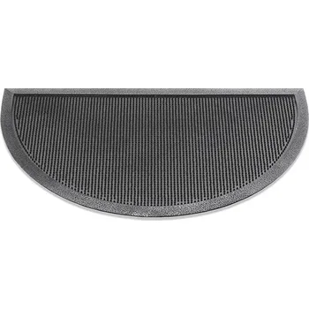 Rohožka Půlkruhová gumová vstupní kartáčová rohož Scrub - 75 x 45 cm