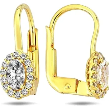 Náušnice DIANTE Zlaté náušnice s bílým kamenem 59642351 (Au 585/1000, 2,07 g)