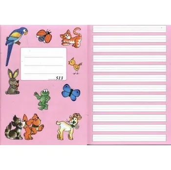 Sešit Sešit 513 s pomocnými linkami A5 - vhodné pro dyslektiky 6000-513-1