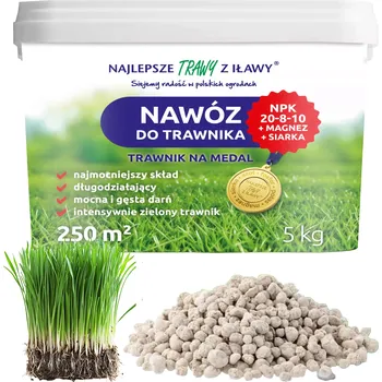 Hnojivo Vícesložkové hnojivo na trávník NPK 20-8-10, granulát 5 kg