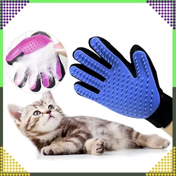 Kartáč pro zvířata Masážní a vyčesávací rukavice pro psy a kočky
