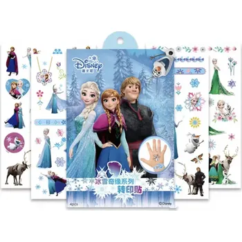 Odstranitelné tetování Dětské dočasné tetování - LEDOVÉ KRÁLOVSTVÍ - 4 ks (Značka: TAKARA TOMY)