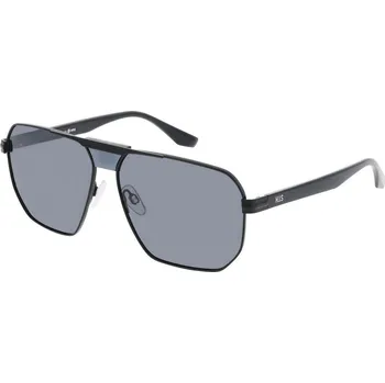 Sluneční brýle HIS 64100 černá lesk, čočka šedá polarizovaná 1