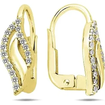 Náušnice DIANTE Zlaté náušnice se zirkony 59642634 (Au 585/1000, 2,39 g)