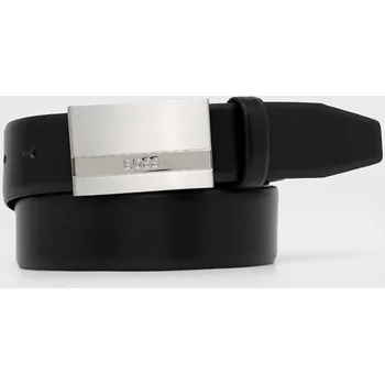 Opasek Kožený pásek BOSS Baxton_Sz35 50480955 černá 99X, vel. 110