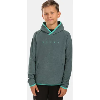Dívčí mikina Dětská fleecová mikina Kilpi FLOND-JB zelená 134