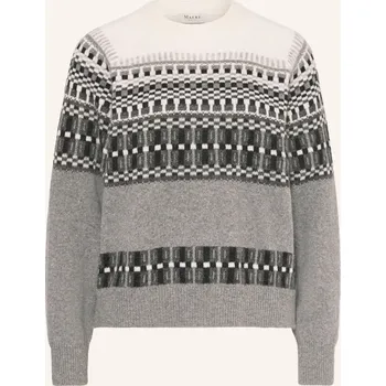 Dámský svetr Maerz Muenchen Dámský Svetr, šedá / tmavě šedá / bílá, 44