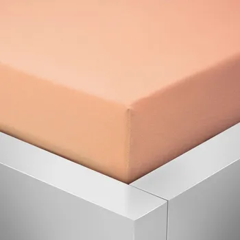 Prostěradlo Jersey prostěradlo LYCRA 180x200 / 25cm - lososové