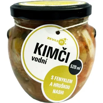 konzervovaná zelenina ZKVAS.IT Vodní kimči s fenyklem a hruškou Nashi 520ml