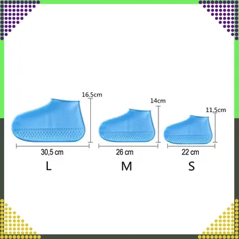 turistický návlek Vodotěsné silikonové návleky na boty proti dešti, protiskluzové – velikost M