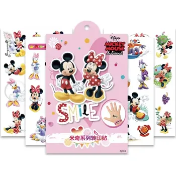 Odstranitelné tetování Dětské dočasné tetování - MICKEY MOUSE A PŘÁTELÉ - 4 ks (Značka: TAKARA TOMY)