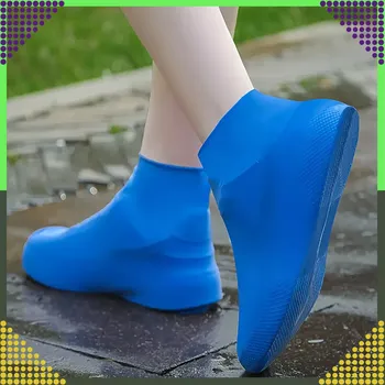 Cyklistické návleky Vodotěsné silikonové návleky na boty proti dešti, protiskluzové – velikost S