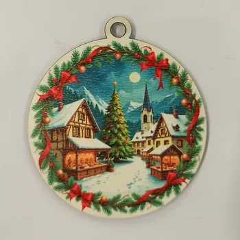 Vánoční dekorace Vánoční výřez baňka - vánoční obrázek č.28